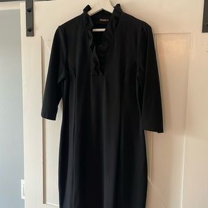 J. McLaughlin, black shift dress